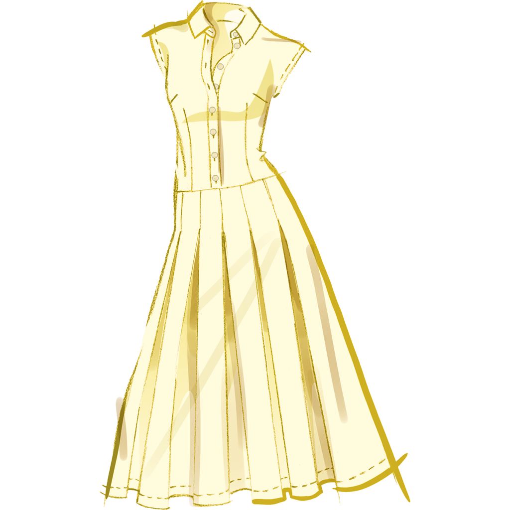 McCall's Pattern M8576 Misses Dress with Sleeve and Length Variations 8576 Image 4 From Patternsandplains.com