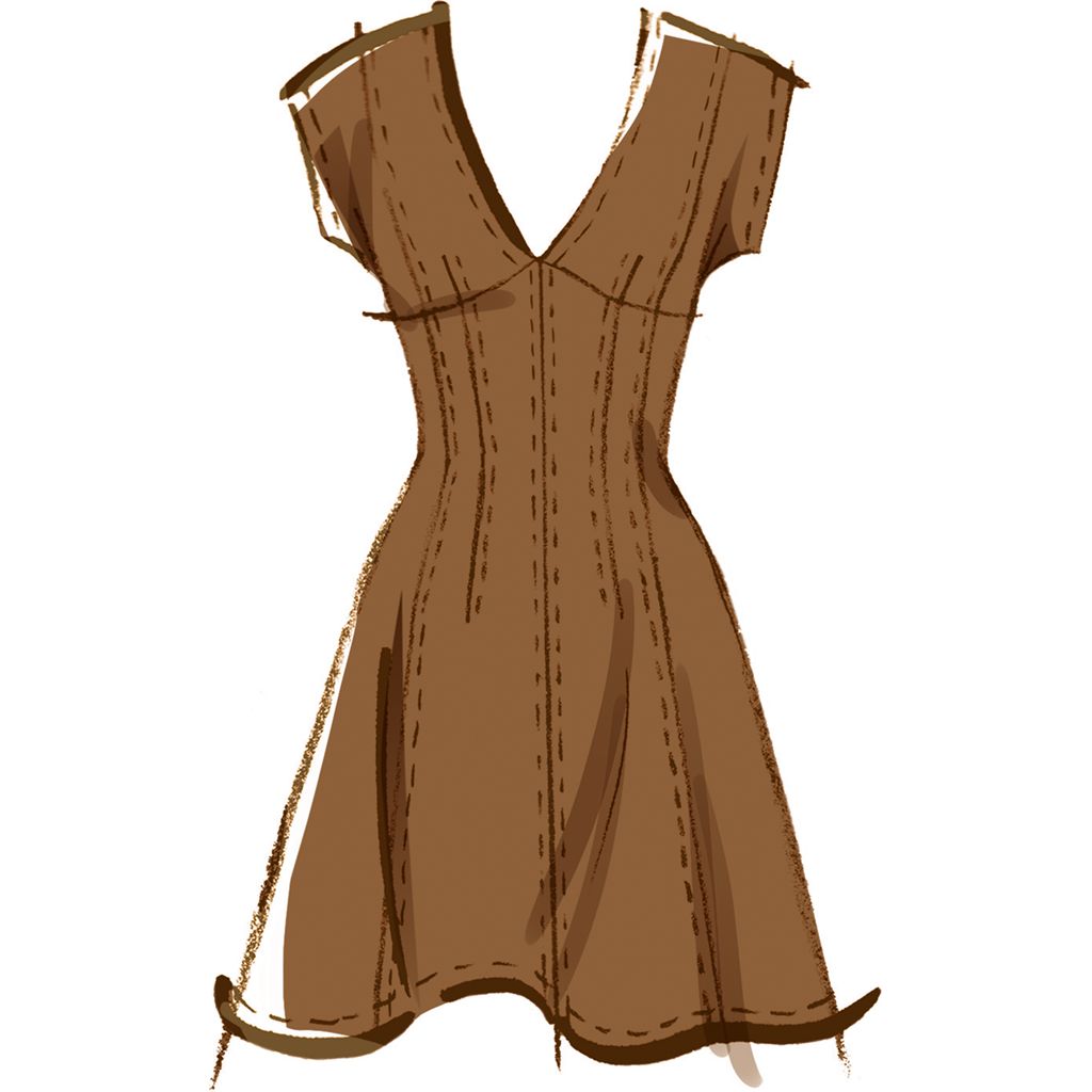 McCall's Pattern M8577 Misses Dress with Sleeve and Length Variations 8577 Image 3 From Patternsandplains.com