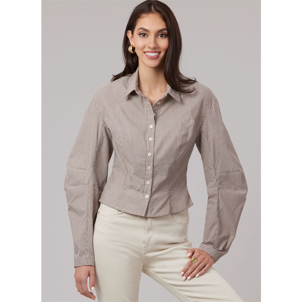 McCall's Pattern M8580 Misses Shirt in Two Lengths 8580 Image 2 From Patternsandplains.com