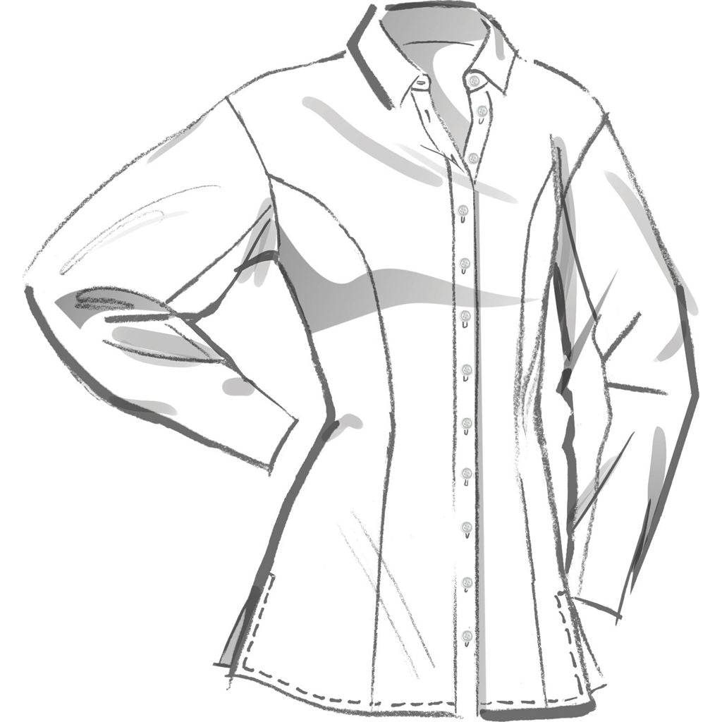 McCall's Pattern M8580 Misses Shirt in Two Lengths 8580 Image 4 From Patternsandplains.com
