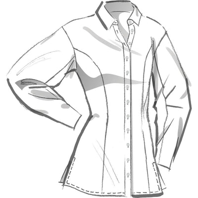 McCall's Pattern M8580 Misses Shirt in Two Lengths 8580 Image 4 From Patternsandplains.com