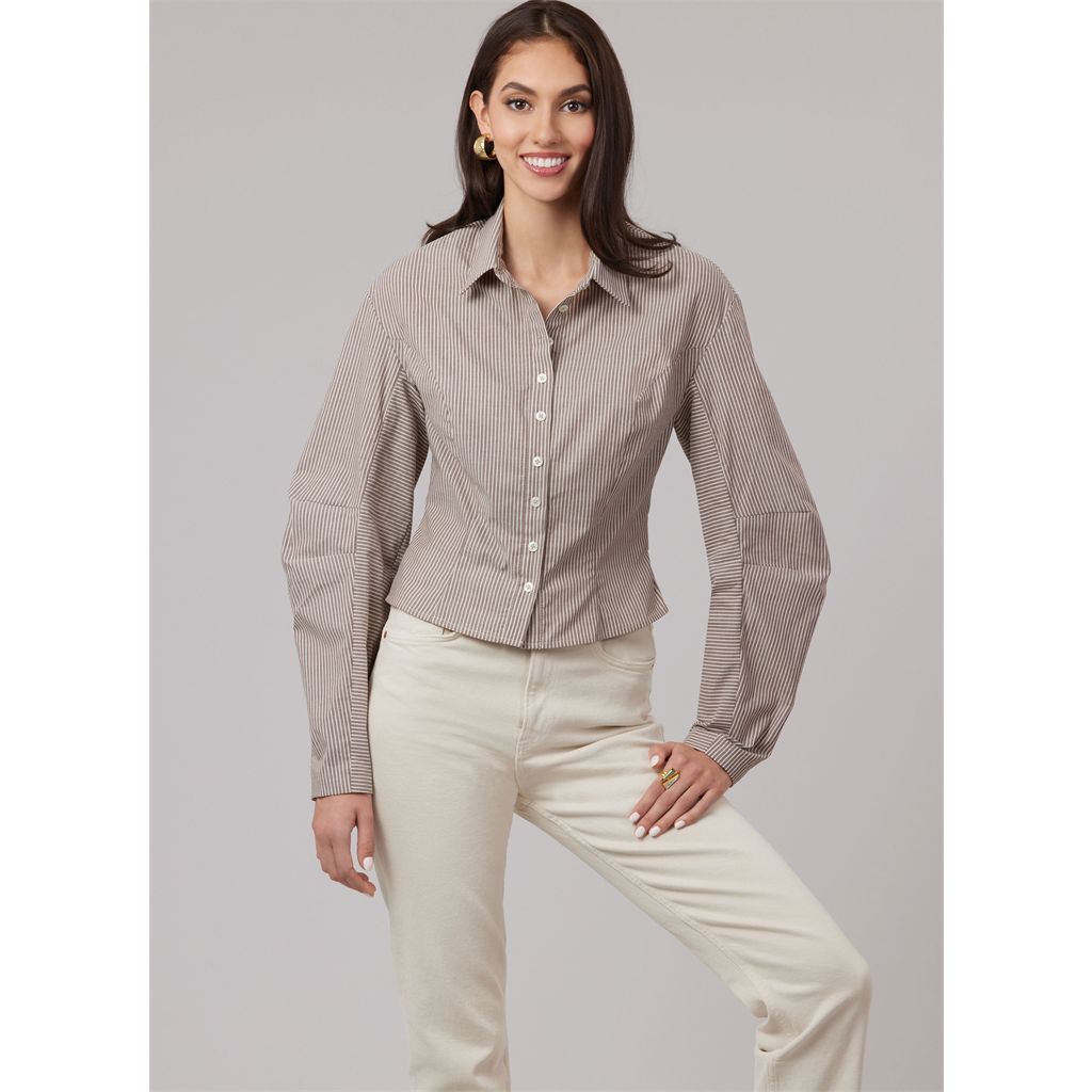 McCall's Pattern M8580 Misses Shirt in Two Lengths 8580 Image 5 From Patternsandplains.com