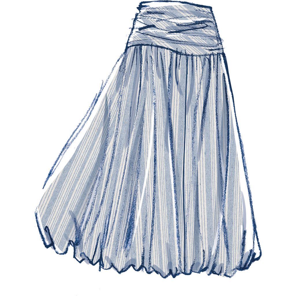 McCall's Pattern M8583 Misses Skirt in Two Lengths 8583 Image 4 From Patternsandplains.com