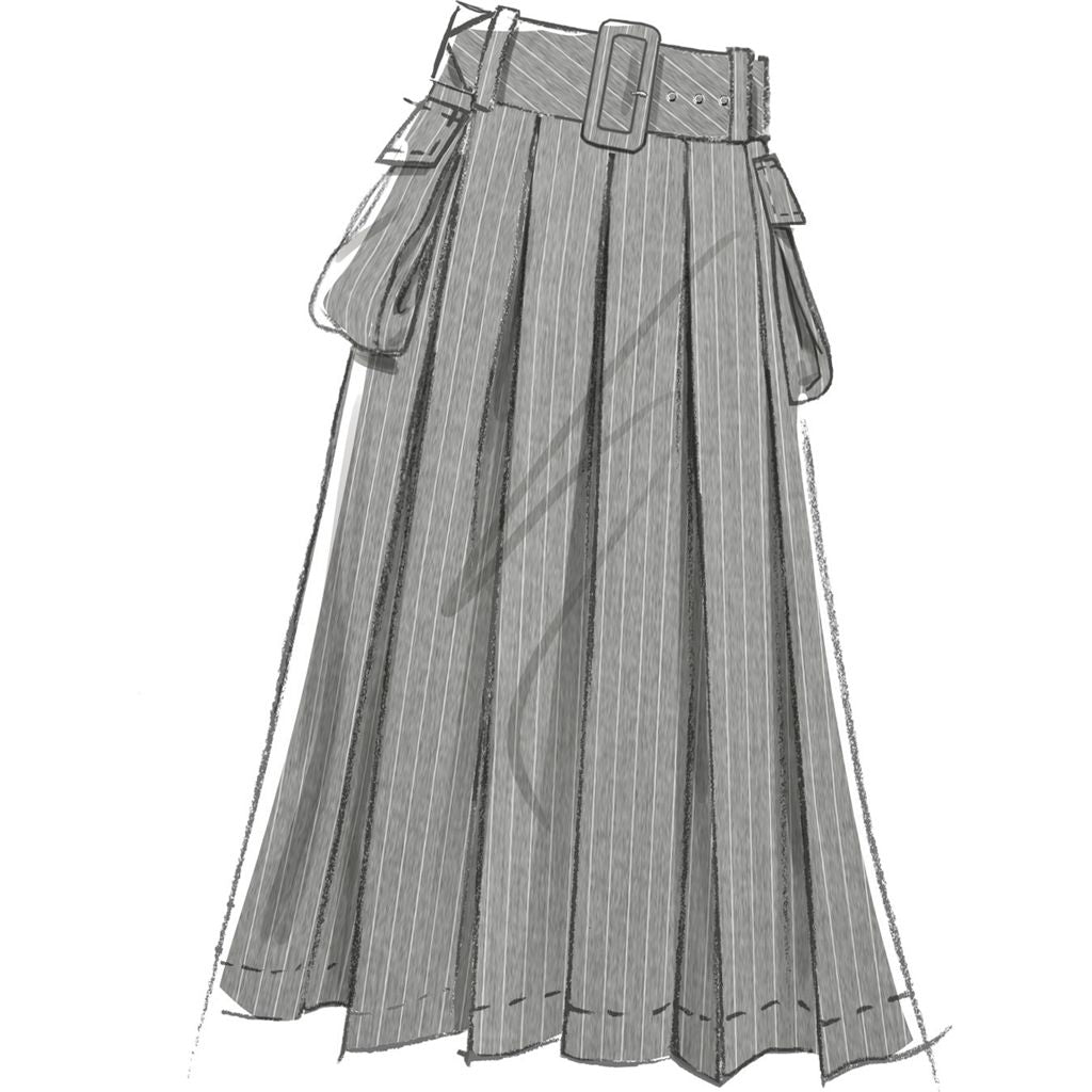 McCall's Pattern M8584 Misses Skirt in two lengths and Belt 8584 Image 4 From Patternsandplains.com