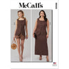 McCall's Pattern M8585 Misses and Womens Top Shorts and Skirt with Petite Lines 8585 Image 1 From Patternsandplains.com