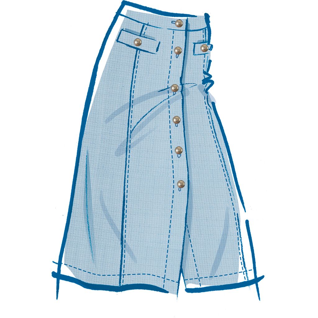 McCall's Pattern M8586 Misses Top and Skirt in Two Lengths 8586 Image 4 From Patternsandplains.com