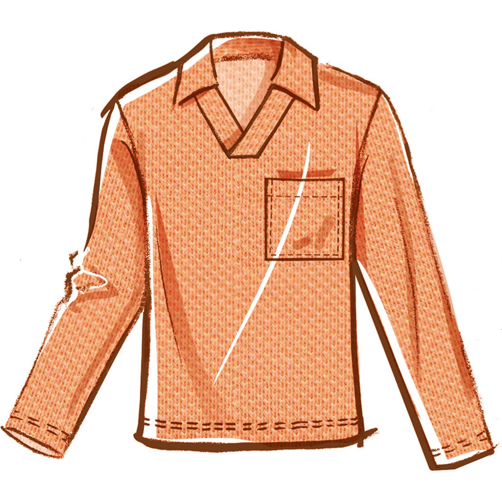 McCall's Pattern M8589 Mens Top with Sleeve Variations 8589 Image 4 From Patternsandplains.com