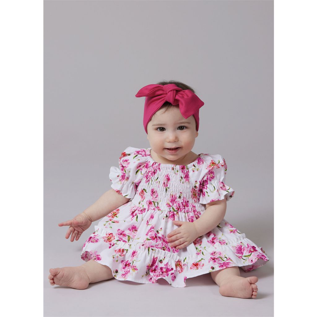 McCall's Pattern M8591 Babies Romper Dresses and Headband 8591 Image 2 From Patternsandplains.com