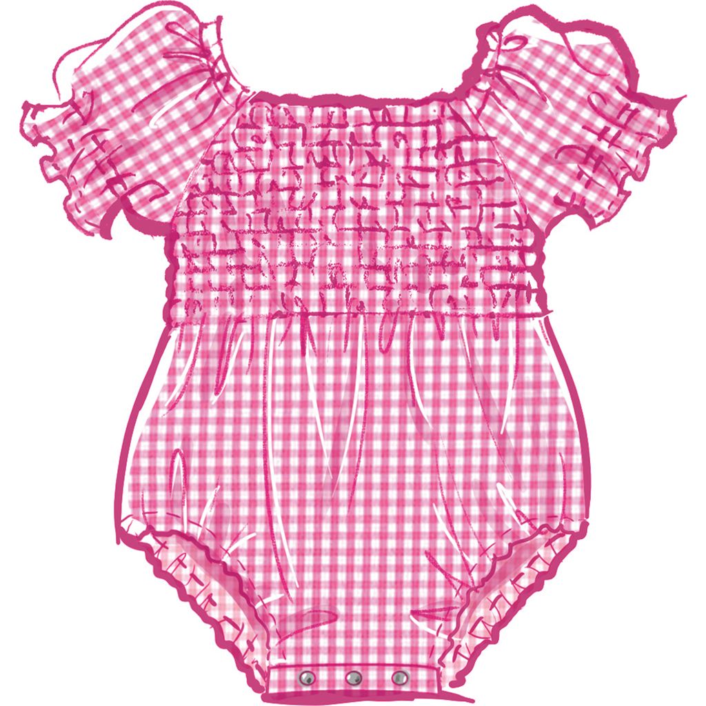 McCall's Pattern M8591 Babies Romper Dresses and Headband 8591 Image 3 From Patternsandplains.com
