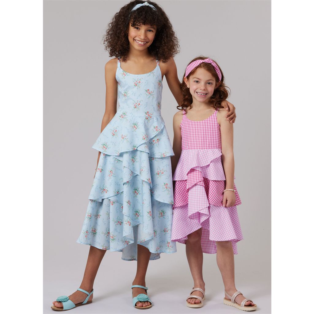 McCall's Pattern M8592 Childrens and Girls Dresses and Headband 8592 Image 2 From Patternsandplains.com
