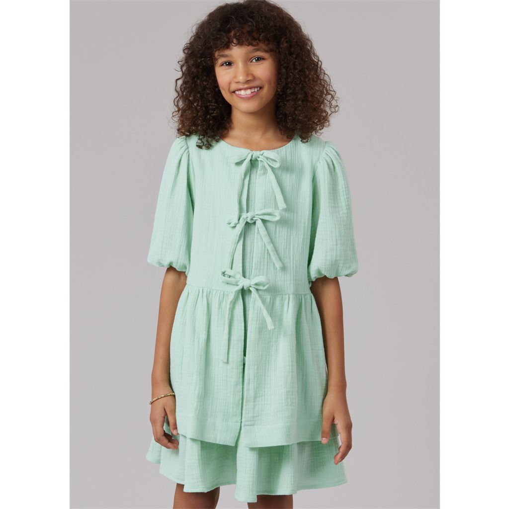 McCall's Pattern M8593 Girls Dress and Top 8593 Image 2 From Patternsandplains.com