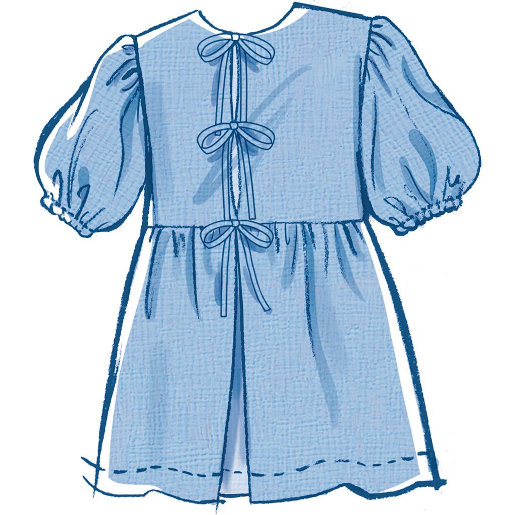 McCall's Pattern M8593 Girls Dress and Top 8593 Image 4 From Patternsandplains.com