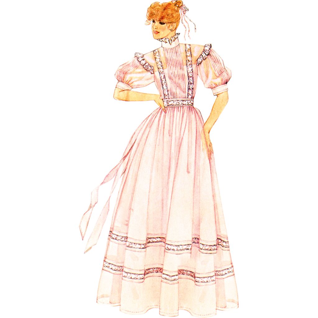 McCall's Pattern M8595 Misses Gown Slip and Sash by Laura Ashley 8595 Image 3 From Patternsandplains.com
