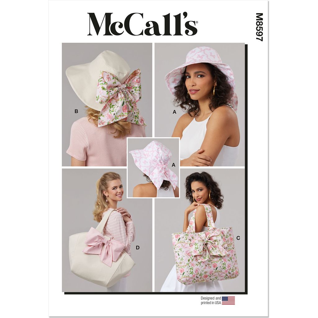 McCall's Pattern M8597 Hats and Bags 8597 Image 1 From Patternsandplains.com