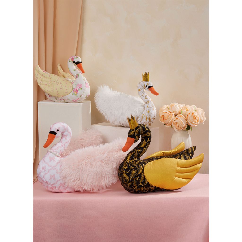 McCall's Pattern M8600 Plush Swans in Two Sizes 8600 Image 2 From Patternsandplains.com