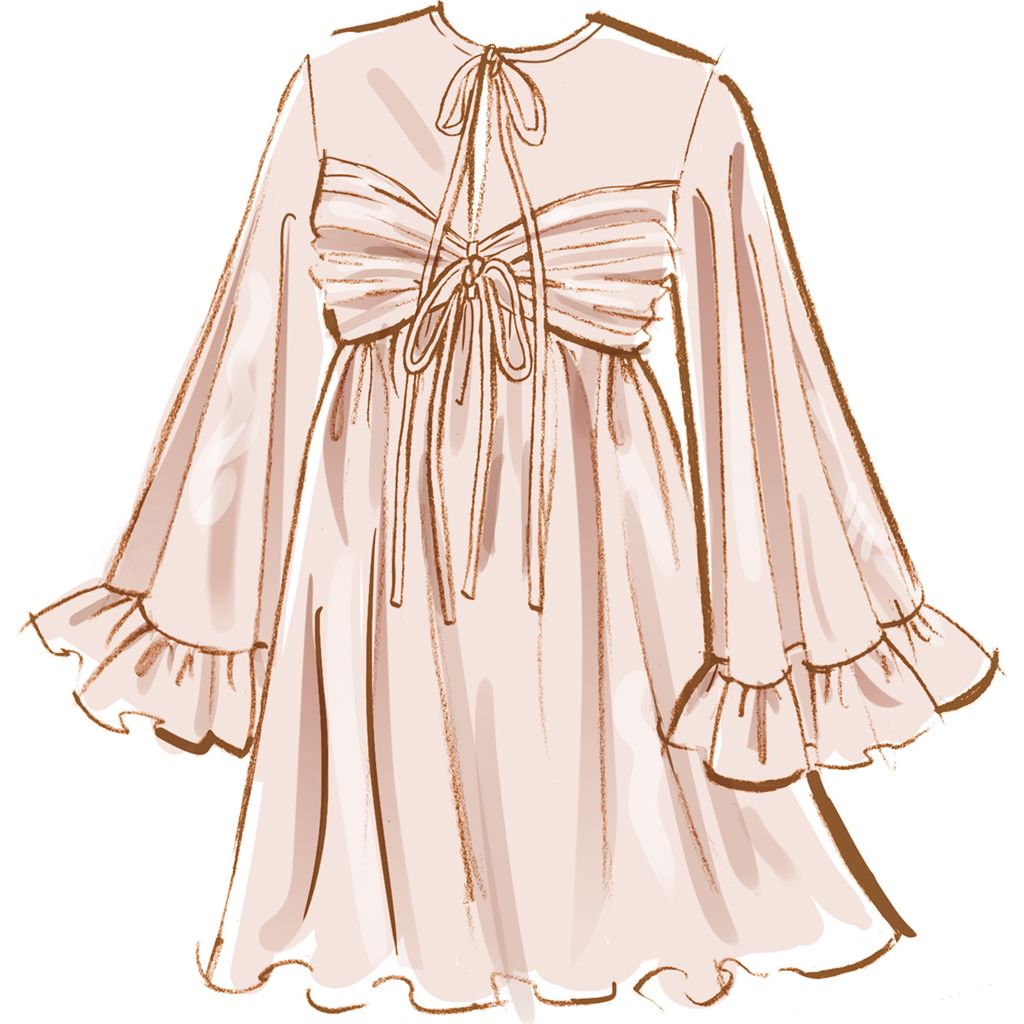 McCall's Pattern M8602 Misses Babydoll Dress with Sleeve Variations 8602 Image 4 From Patternsandplains.com