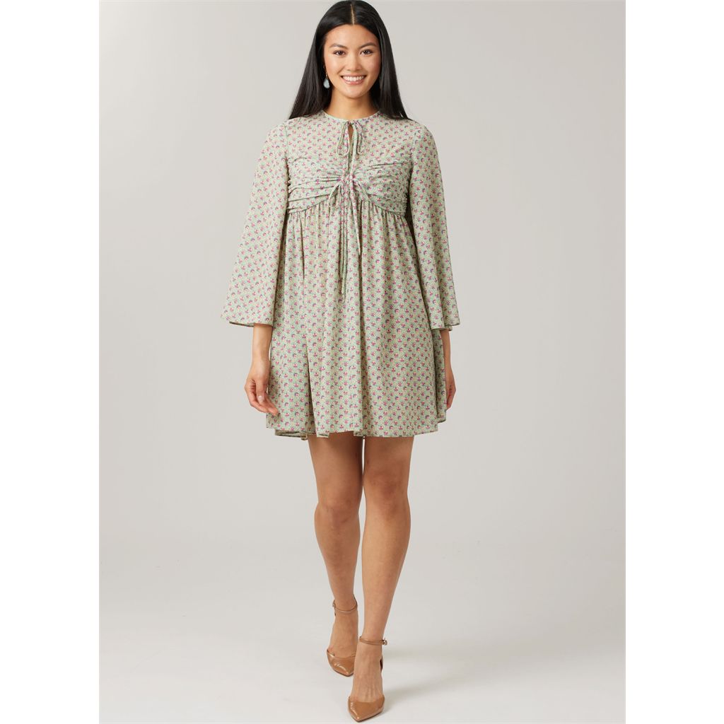 McCall's Pattern M8602 Misses Babydoll Dress with Sleeve Variations 8602 Image 5 From Patternsandplains.com