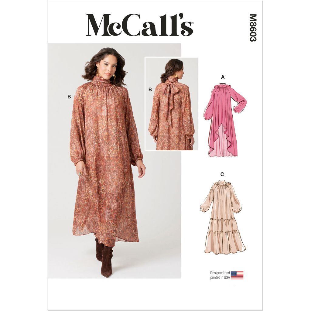 McCall's Pattern M8603 Misses Dress with Hemline Variations 8603 Image 1 From Patternsandplains.com