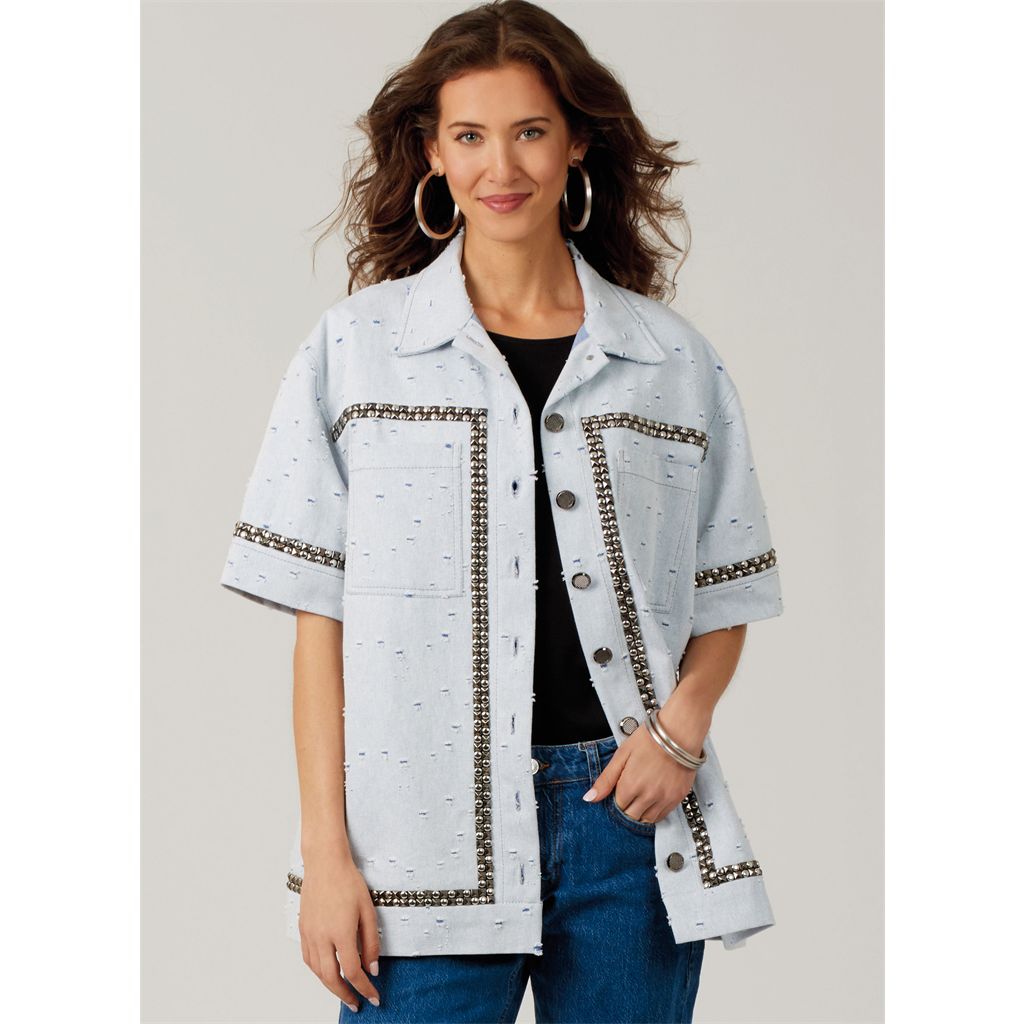 McCall's Pattern M8606 Misses Shirt with Sleeve and Hemline Variations 8606 Image 2 From Patternsandplains.com