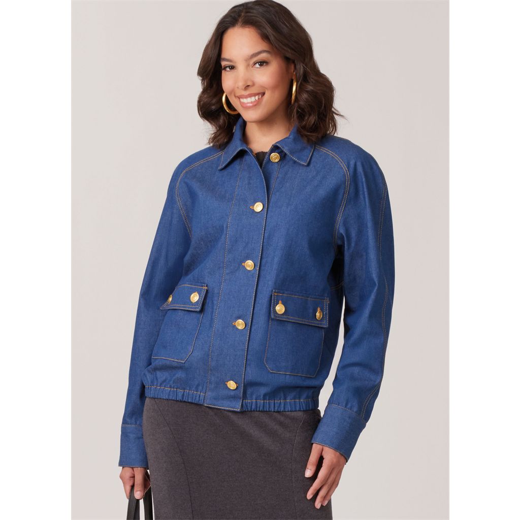 McCall's Pattern M8607 Misses Blouson Jackets 8607 Image 2 From Patternsandplains.com