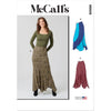 McCall's Pattern M8608 Misses Asymmetric Skirt 8608 Image 1 From Patternsandplains.com