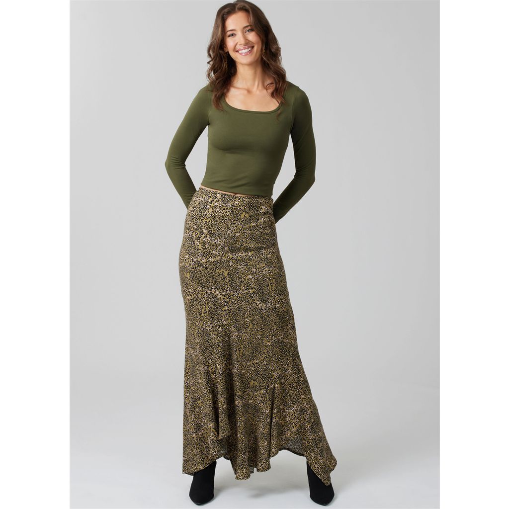 McCall's Pattern M8608 Misses Asymmetric Skirt 8608 Image 2 From Patternsandplains.com