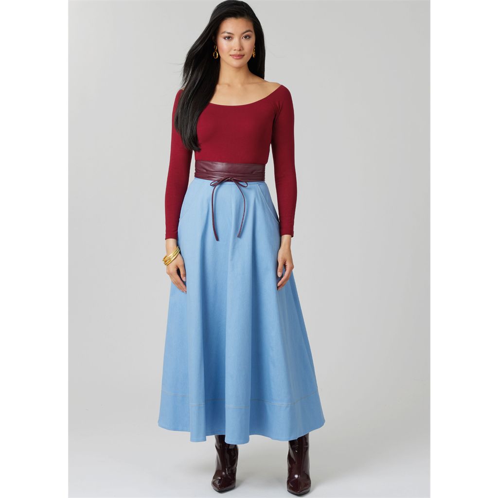 McCall's Pattern M8609 Misses Skirt in Three Lengths 8609 Image 2 From Patternsandplains.com