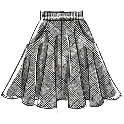 McCall's Pattern M8609 Misses Skirt in Three Lengths 8609 Image 3 From Patternsandplains.com