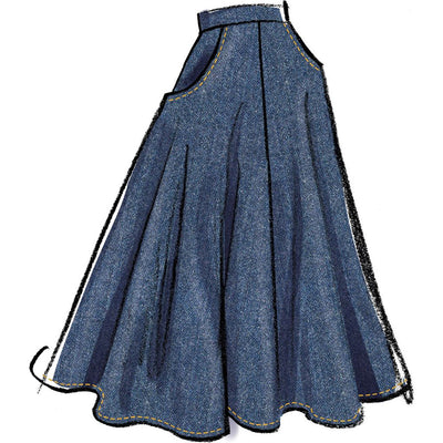 McCall's Pattern M8609 Misses Skirt in Three Lengths 8609 Image 4 From Patternsandplains.com