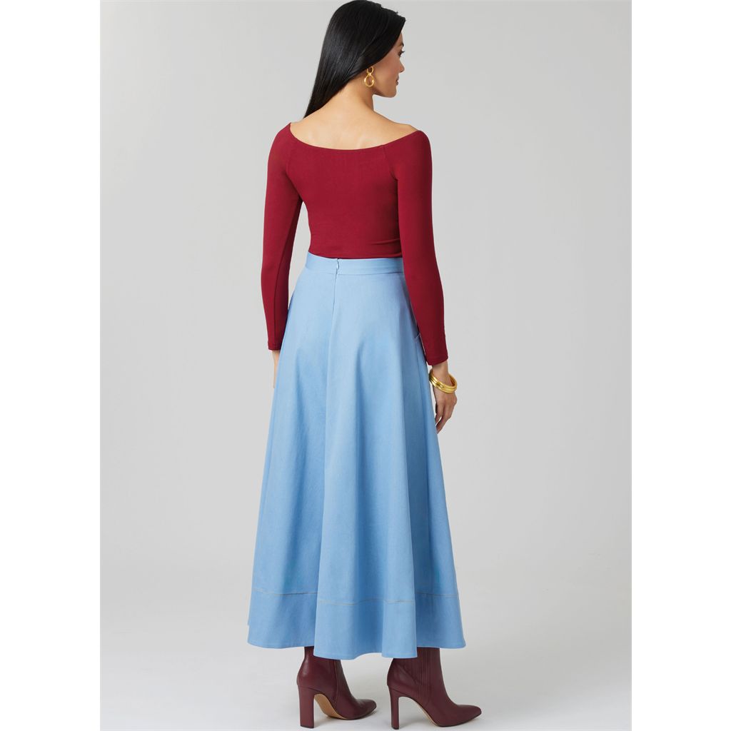 McCall's Pattern M8609 Misses Skirt in Three Lengths 8609 Image 5 From Patternsandplains.com