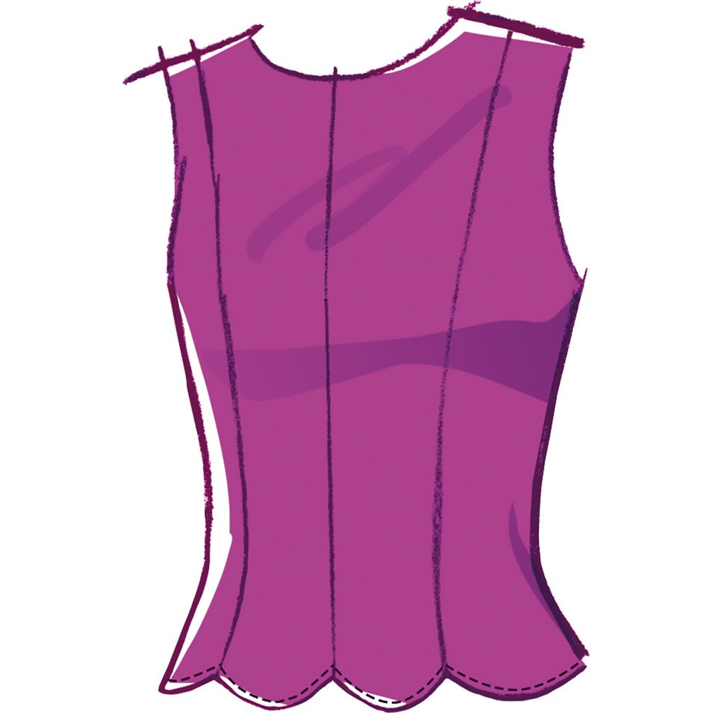 McCall's Pattern M8610 Misses Fitted Knit Top and Skirt 8610 Image 3 From Patternsandplains.com