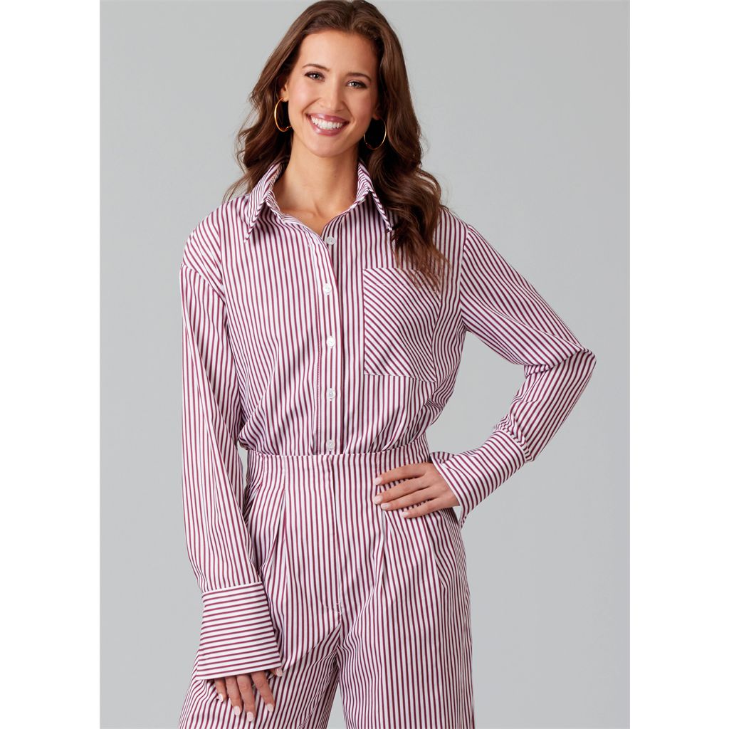 McCall's Pattern M8611 Misses and Womens Shirt Shorts and Pants 8611 Image 3 From Patternsandplains.com