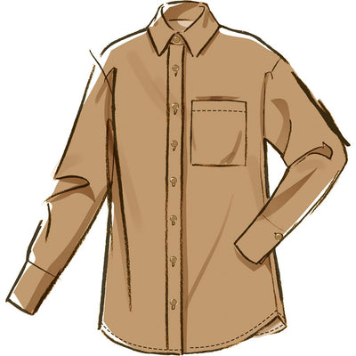 McCall's Pattern M8611 Misses and Womens Shirt Shorts and Pants 8611 Image 4 From Patternsandplains.com