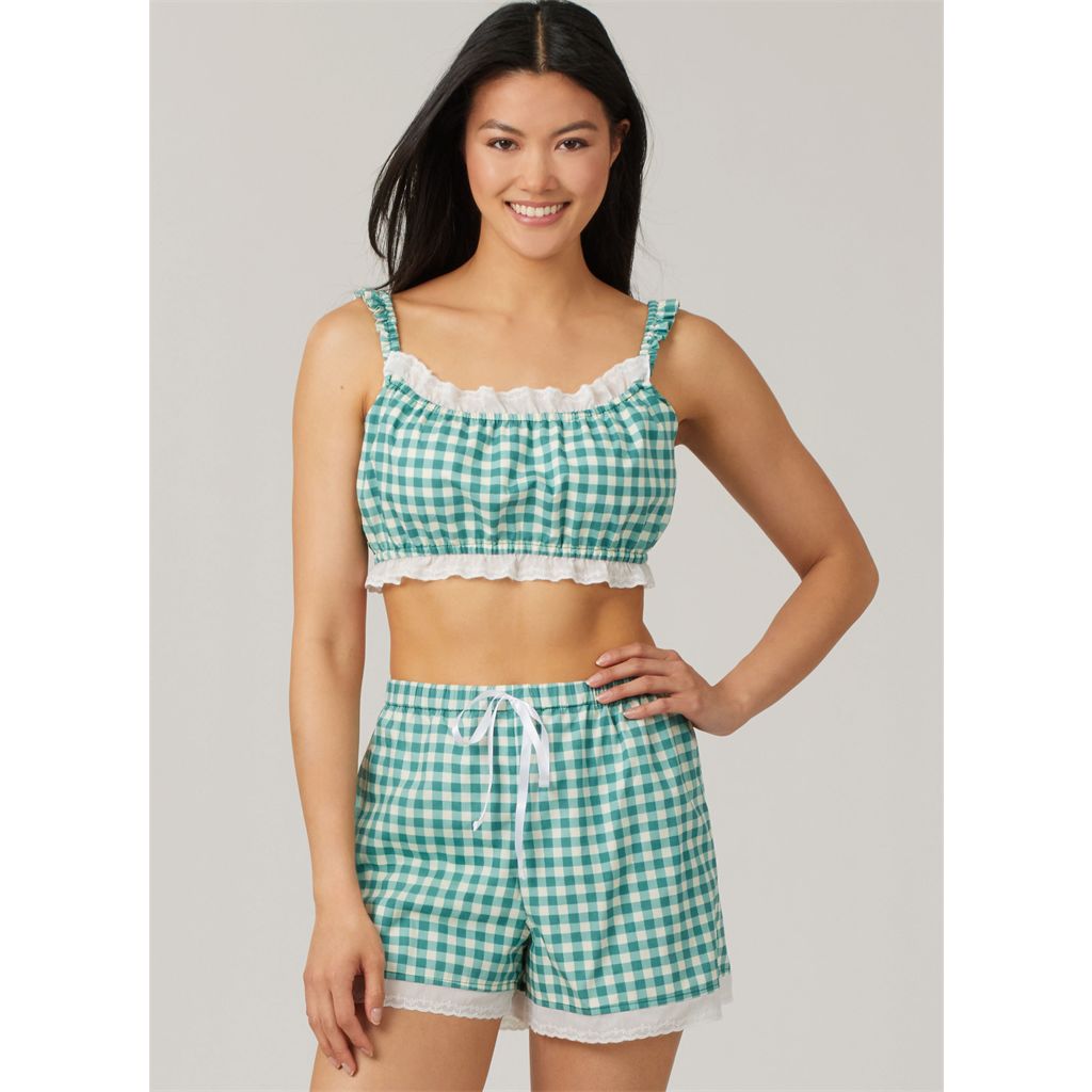 McCall's Pattern M8613 Misses Bralette Shirt and Shorts 8613 Image 2 From Patternsandplains.com