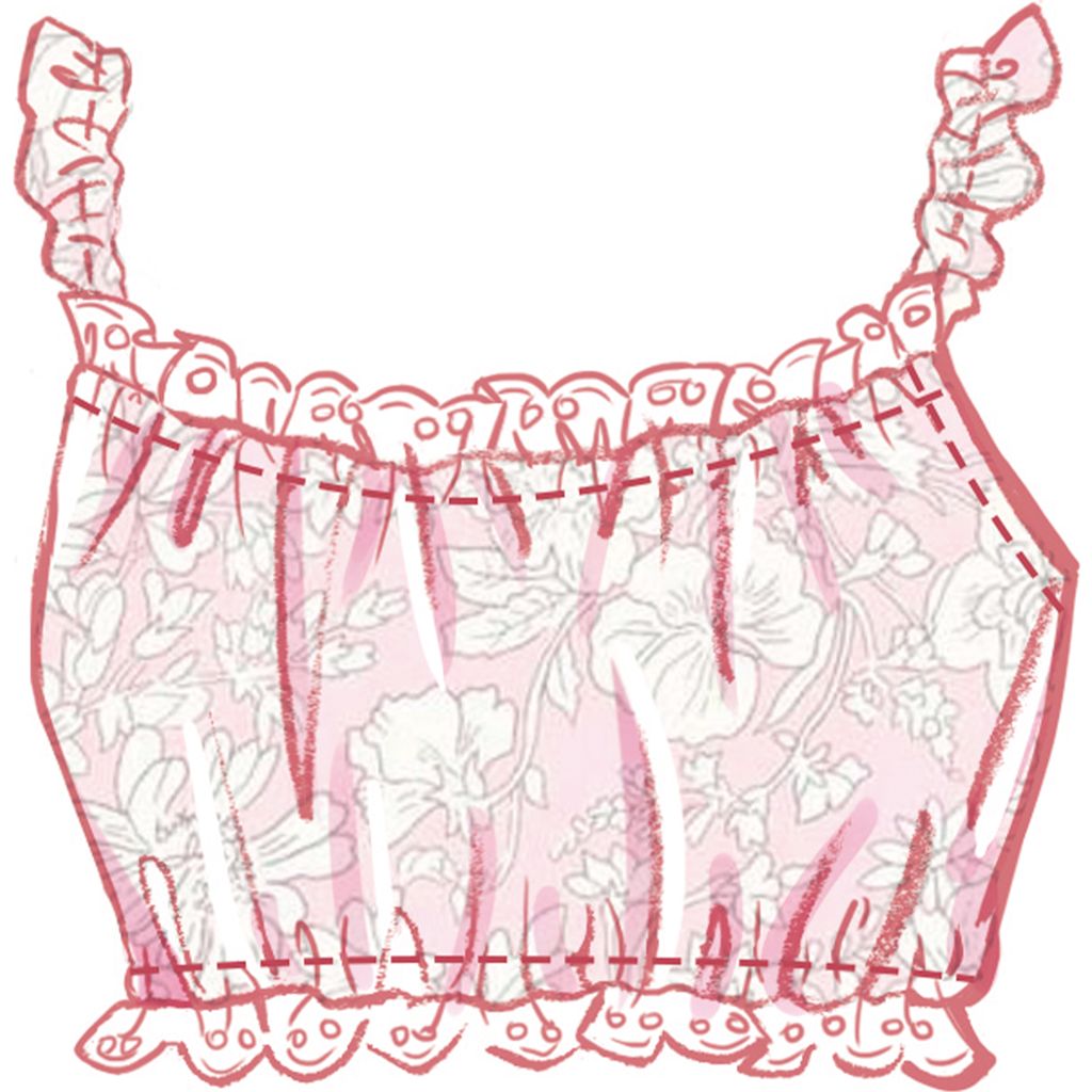 McCall's Pattern M8613 Misses Bralette Shirt and Shorts 8613 Image 4 From Patternsandplains.com