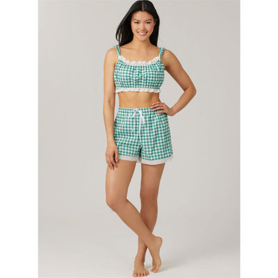 McCall's Pattern M8613 Misses Bralette Shirt and Shorts 8613 Image 7 From Patternsandplains.com