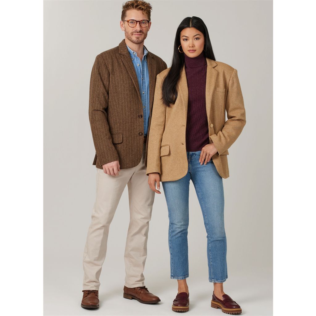 McCall's Pattern M8614 Unisex Blazer 8614 Image 2 From Patternsandplains.com