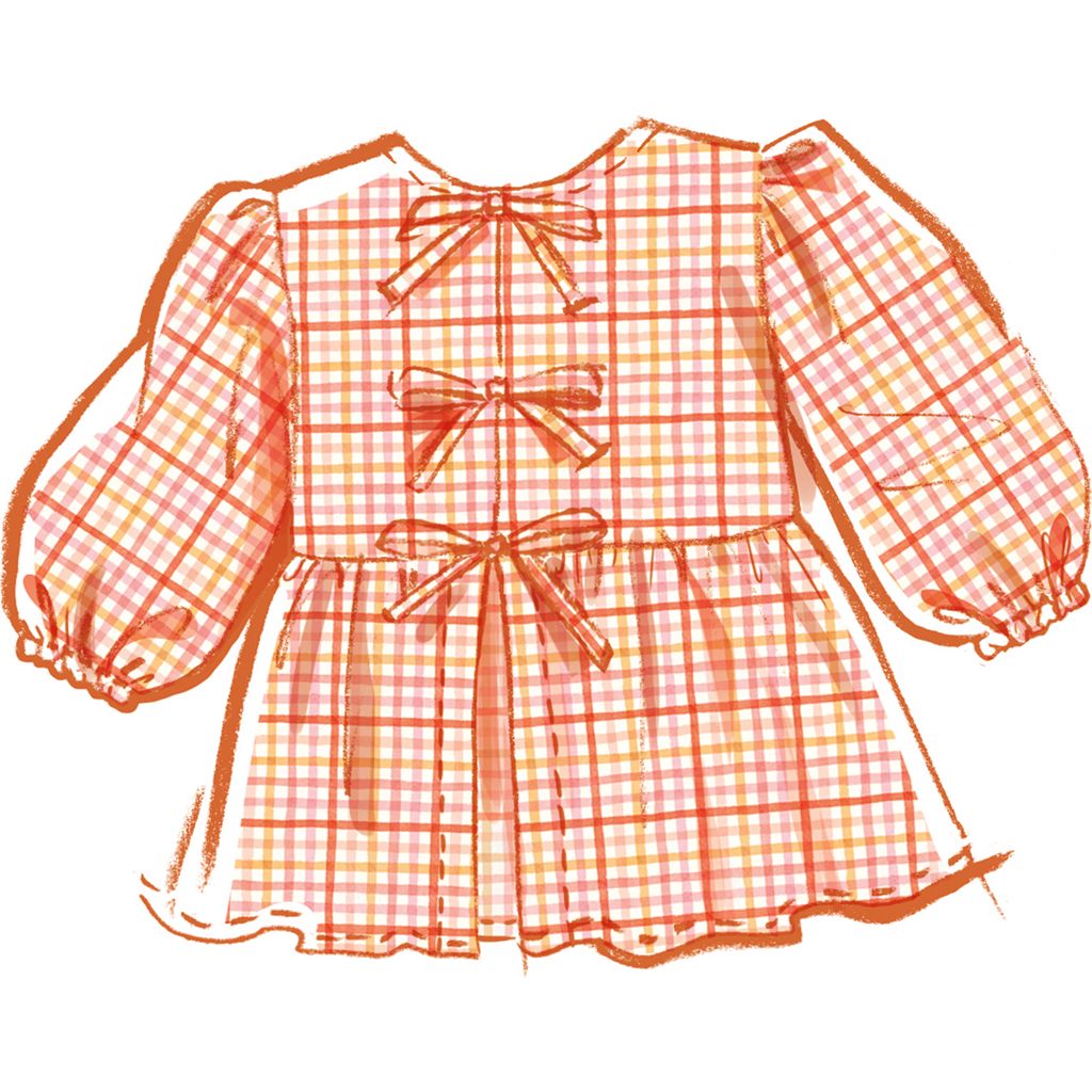 McCall's Pattern M8618 Childrens and Girls Top Dress and Pants 8618 Image 3 From Patternsandplains.com