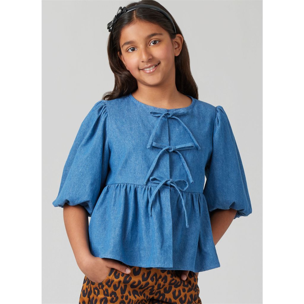 McCall's Pattern M8618 Childrens and Girls Top Dress and Pants 8618 Image 6 From Patternsandplains.com