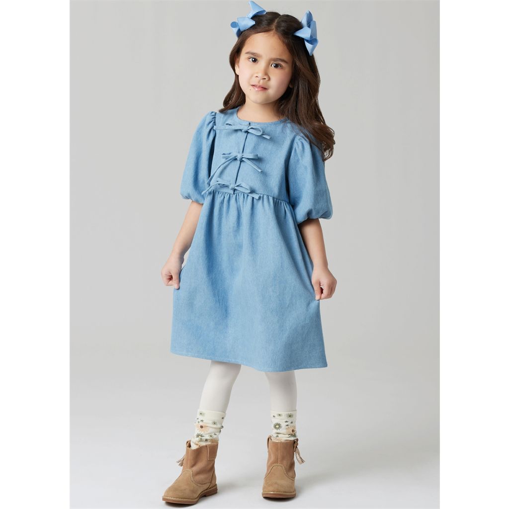 McCall's Pattern M8618 Childrens and Girls Top Dress and Pants 8618 Image 9 From Patternsandplains.com