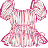 McCall's Pattern M8619 Girls Ruched Dress Top and Skirt 8619 Image 4 From Patternsandplains.com