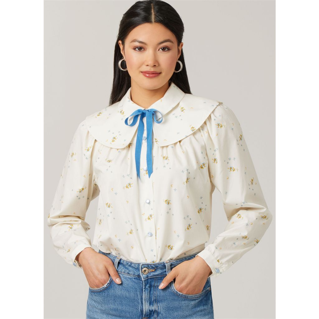 McCall's Pattern M8620 Misses Blouses by Laura Ashley 8620 Image 4 From Patternsandplains.com