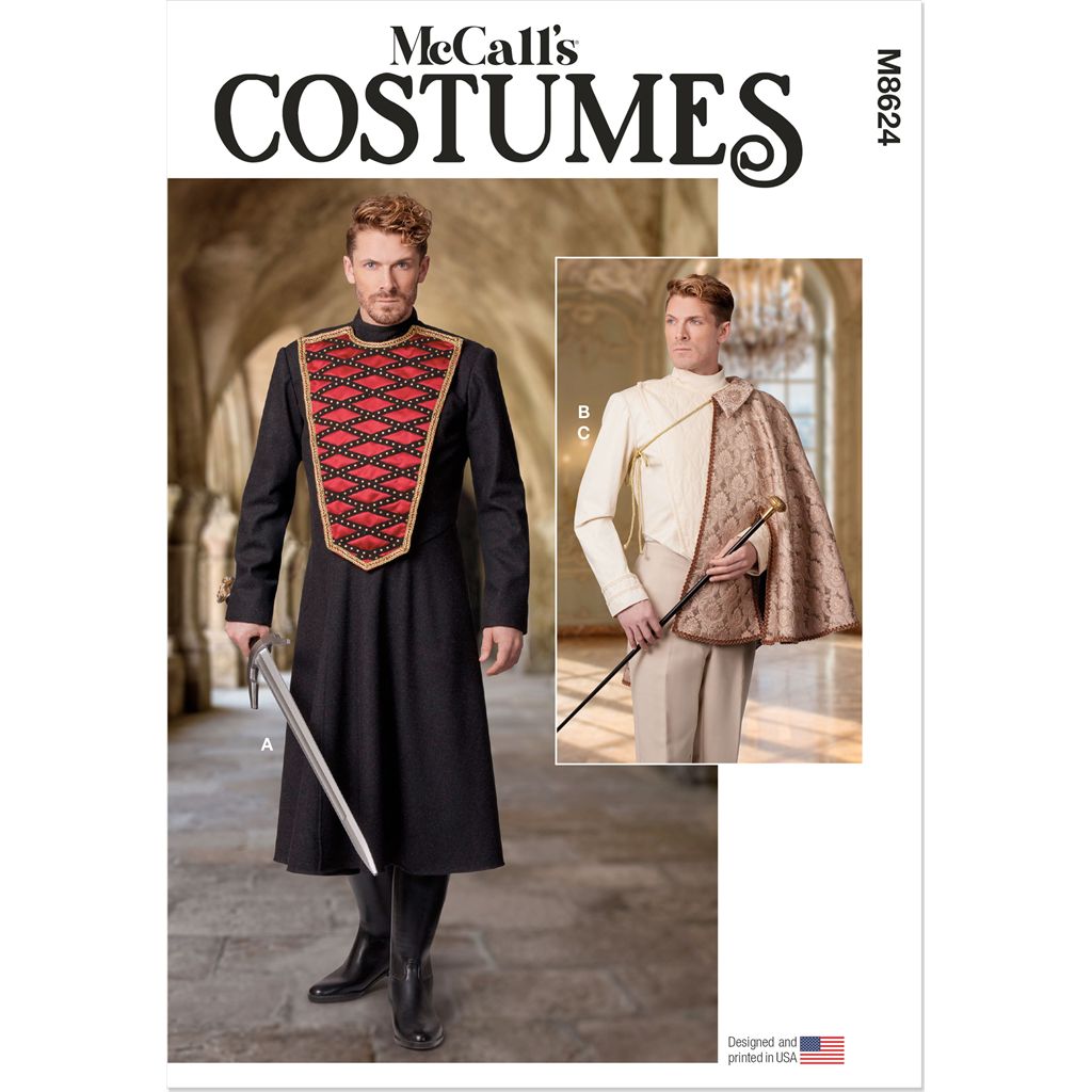 McCall's Pattern M8624 Mens Costume 8624 Image 1 From Patternsandplains.com