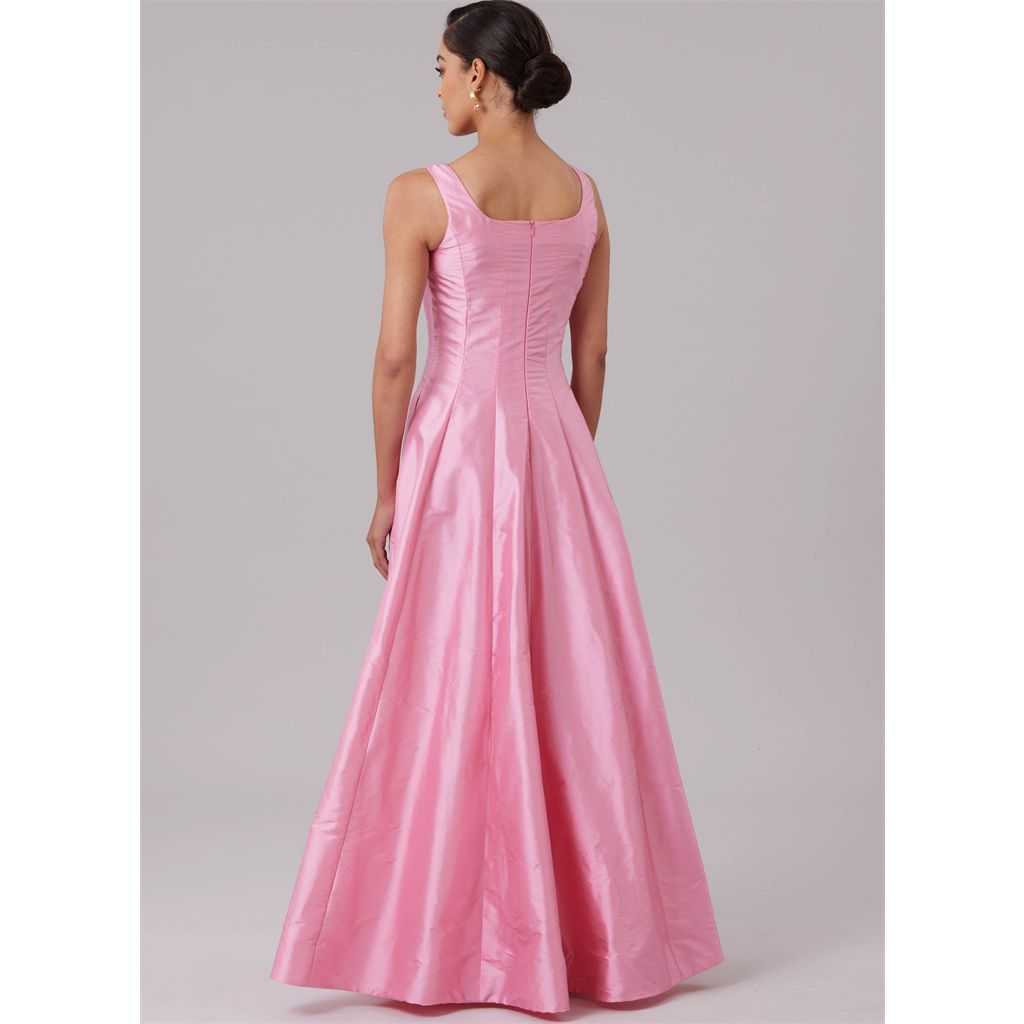McCall's Pattern M8627 Misses and Womens Special Occasion Dress in Two Lengths 8627 Image 7 From Patternsandplains.com