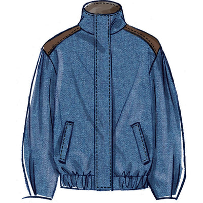McCall's Pattern M8629 Misses Blouson Jacket with Neckline Variations 8629 Image 3 From Patternsandplains.com