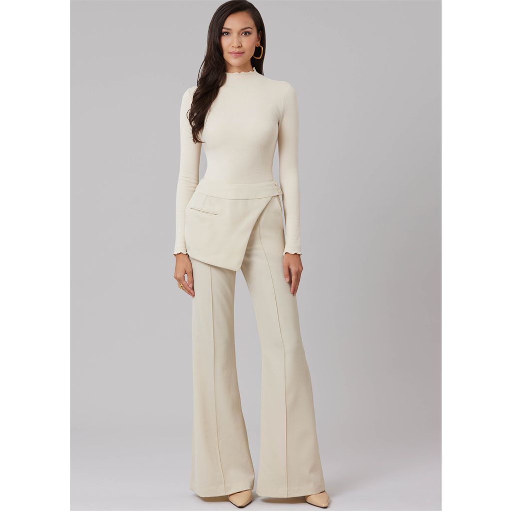 McCall's Pattern M8632 Misses Flared Pants and Belt with Pocket 8632 Image 4 From Patternsandplains.com