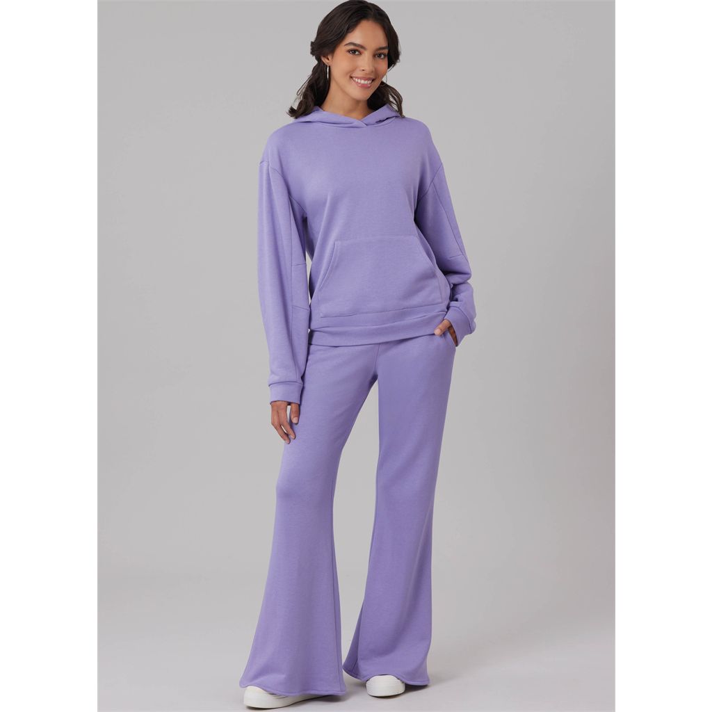 McCall's Pattern M8633 Misses Sweatshirt Hoodie Shorts and Pants 8633 Image 5 From Patternsandplains.com