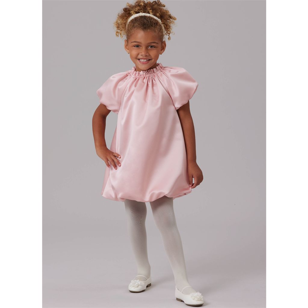 McCall's Pattern M8641 Childrens Bubble Dress with Sleeve Variations 8641 Image 3 From Patternsandplains.com