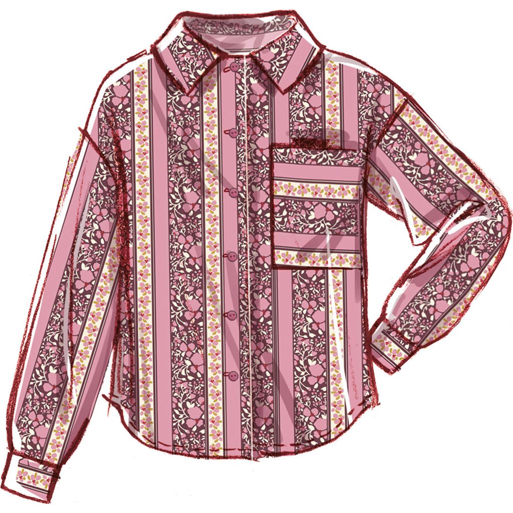 McCall's Pattern M8642 Girls Shirt in Two Lengths Shorts and Pants 8642 Image 3 From Patternsandplains.com