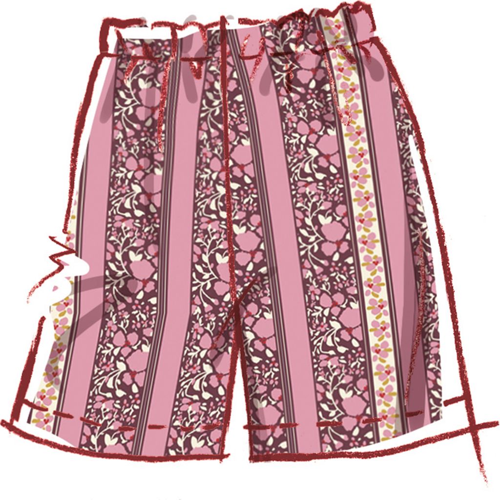 McCall's Pattern M8642 Girls Shirt in Two Lengths Shorts and Pants 8642 Image 4 From Patternsandplains.com